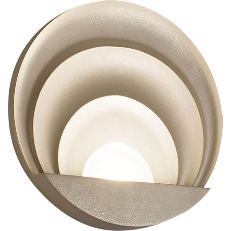 Applique Murale Led Intégrée Sunrise 29 W 3240 Lm 3000 K Or Mat - Structure En Aluminium Moulé Sous Pression Ip20 Design Moderne Et Élégant (1/3)