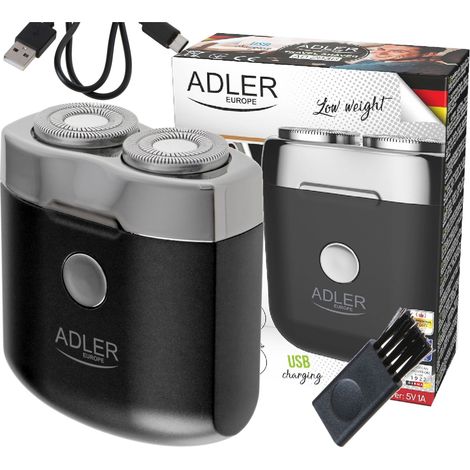 Rasoir de voyage à 2 têtes AD 2936 avec USB (1/5)