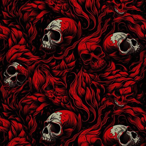 Tela decorativa para exteriores Oxford - Motivo de calavera I DX4812 (1/5)