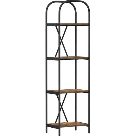 Étagère Chêne fumé 40 x 30 x 146 cm Bois d'ingénierie (1/5)