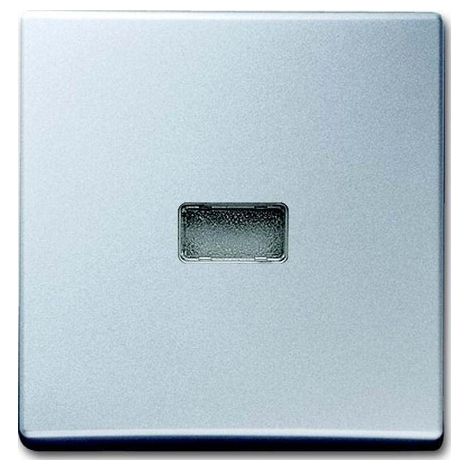 BUSCH-JAEGER 2107-33 PLACA DE CUBIERTA, INTERRUPTOR DE DESVIADOR DE CONTROL, ALUMINIO PLATA, IMPERMEABLE IP44
