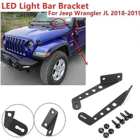 32-Zoll-LED-Lichthalterungsständer, Motorhauben-LED-Arbeitsscheinwerfer-Montagesatz für Jeep Wrangler JL 2018-2019