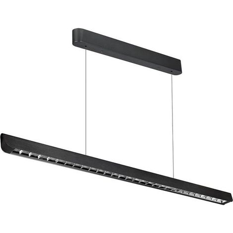 Suspension Linéaire LED 36W CCT Faisceau Concentré 60° Noir 120cm - SILUMEN