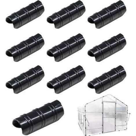 Raccord de serrage pour serre, kit de 50 clips en plastique pour bâche de serre, fixation pour structure, abri et tunnel de jardin (1/4)