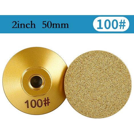 Meule À Profil Diamant Brasée - 50 mm - Filet M10 - Pour Marbre Granit Béton - 1 Pièce (1/5)