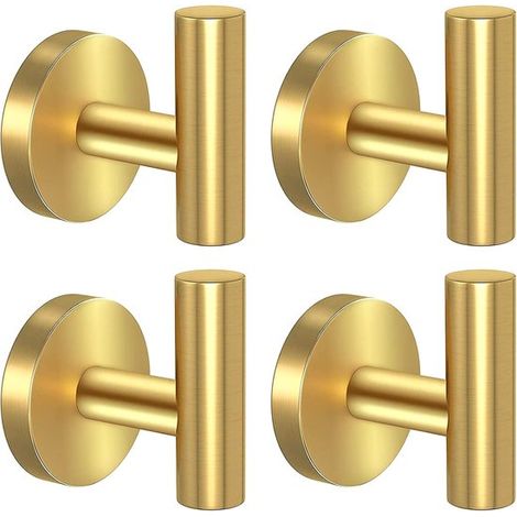 Ganci - 4 pezzi - Ganci appendiabiti - Ganci - Gancio appendiabiti - Acciaio inossidabile - Gancio portachiavi - Gancio a ventosa - Ganci - Appendi asciugamani - Gancio da parete - Gancio da parete - (1/5)