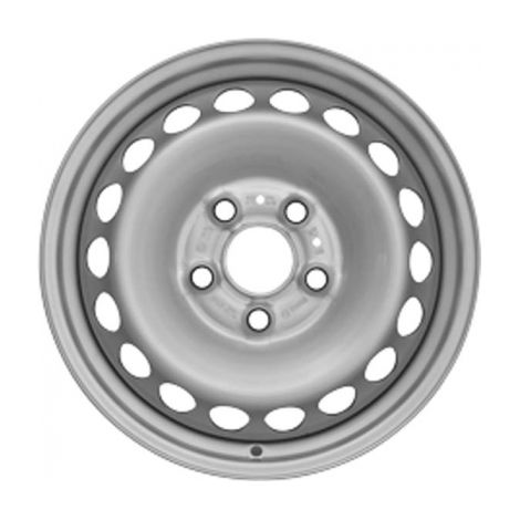Jante tôle 16 pouces - 5 Trous - 6,5x16 5x120 ET60 AL65,1 argent