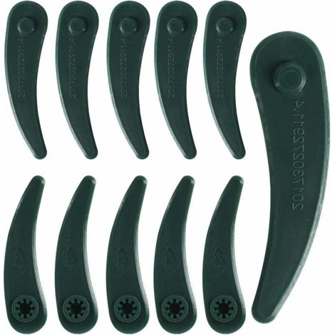 25 lame di ricambio in plastica per tosaerba, lame di ricambio per tagliabordi Bosch Art ART23-18Li Art 26-18Li.