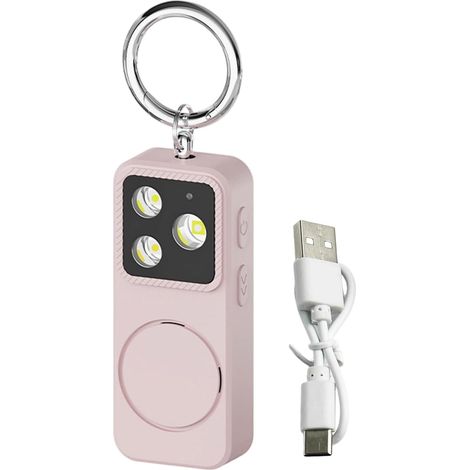 Sollbry Alarme Sécurité et Défense Personnelle 150dB Alarme Personnelle à Porter pour Femmes pour la Protection de Sécurité,Sac à Dos, Ceinture,Poche,Filles (1/5)