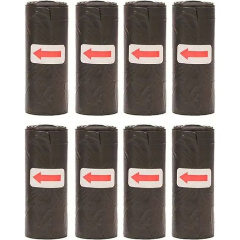Bolsas para excrementos de perro. Bolsas de plástico resistentes para excrementos de perro. 8 rollos, 120 unidades. (1/5)