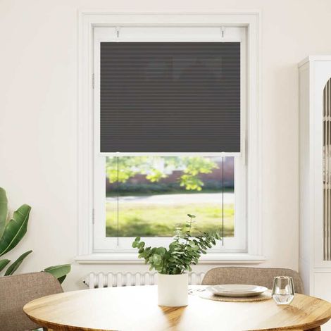 Store plissé noir 70x100 cm largeur du tissu 69,4 cm polyester