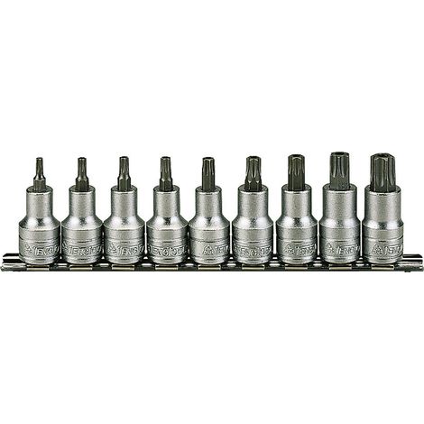 Teng M1213Tx Socket Clip Rail Set Of 9 Internal Torx