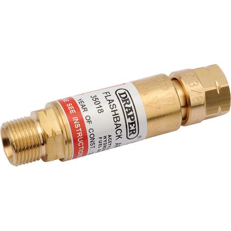 Draper In-Line Fuel Flashback Arrestor Model 35018 for Safe Fuel System Protection (1/5)