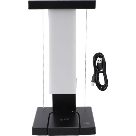 Lampe LED à lévitation magnétique - Toivize - Modèle tensegrity avec chargeur sans fil Qi, 3 modes luminosité, design ABS élégant pour bureau et salon (1/5)