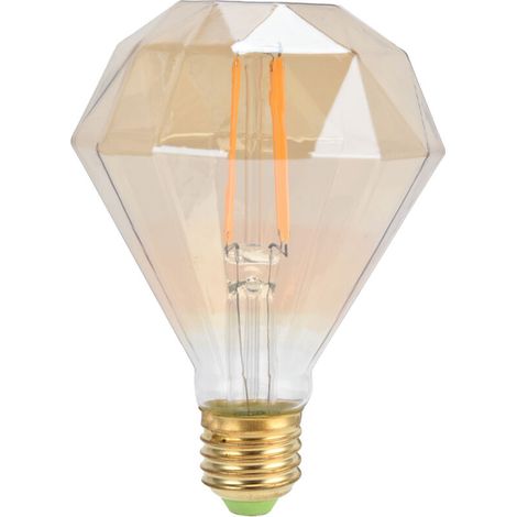 Ampoule LED E27 4W Vintage, Filament Doré, Lumière Chaude 220V pour Lustre et Applique Murale