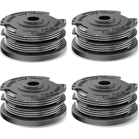 Ecleanfy - 4 bobines de lentille pour coupe-bordures Bosch, bobine de rechange en nylon pour Bosch F016800351 ART 24,27,30 et ART 30-36 LI (6,1 m x Ø1,65 mm) (1/5)