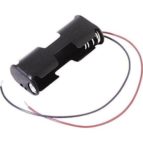 MPD BC22AAW Support de pile 2x LR6 (AA) raccordement par fils (L x l x H) 57.7 x 25.4 x 15.9 mm (1/2)