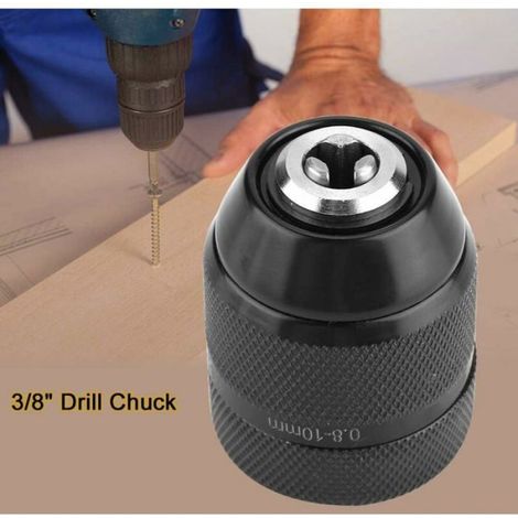 Mandrin de perceuse sans clé - - 0.8mm-10mm - 3/8" fil - Résistance structurelle - Plaque de verrouillage (1/4)