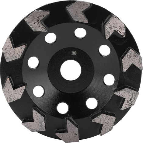 Meule diamantée à dents noires 150 mm 30 pour béton, pierre et ciment (1/5)