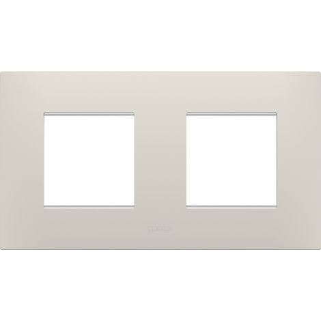 PLAQUE EGO 2+2P H BEIGE NATUREL GEWISS GW16023NB