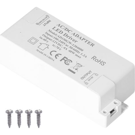 Alimentation LED 48W DC12V 4A Transformateur pour Éclairage Maison AC100‑240V (1/5)