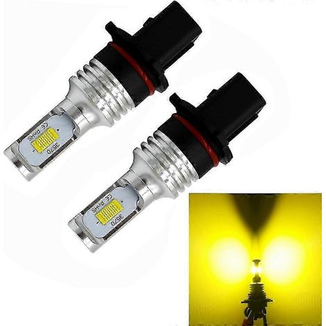 Lot de 2 ampoules LED antibrouillard P13W à lumière blanche ultra-brillante pour voiture (1/4)