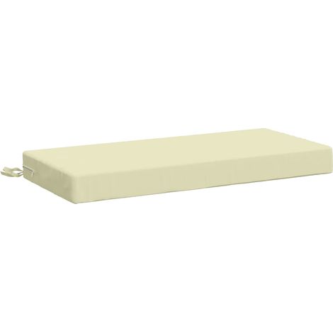 Cuscino per panchina SOEST 100% Poliestere Crema 80 x 40 x 8 cm vidaXL (1/5)
