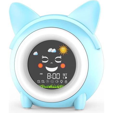 Réveil pour enfants, réveiller le sommeil, lumière colorée (1/5)