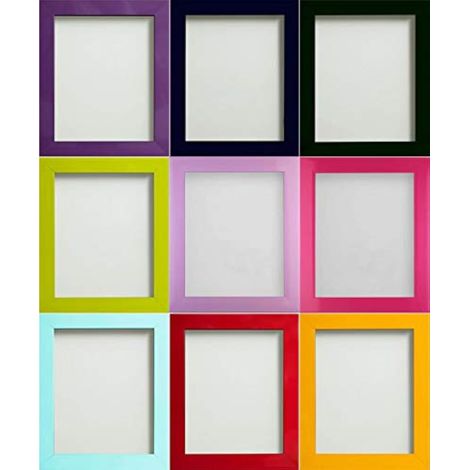Cadre Photo Noir 17,8 x 12,7 cm avec plexiglas Haute clarté 11 Couleurs au Choix (1/3)