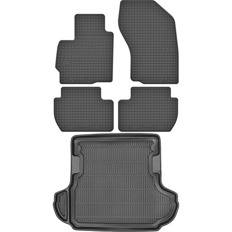 Mitsubishi Outlander II SUV (2006–2012) – Set: Gummifußmatten + Kofferraummatte (1/5)