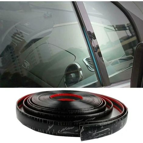 Baguette protectrice auto-adhésive pour portes, fenêtres, rétroviseurs latéraux, pare-chocs avant, 10 mm x 15 m
