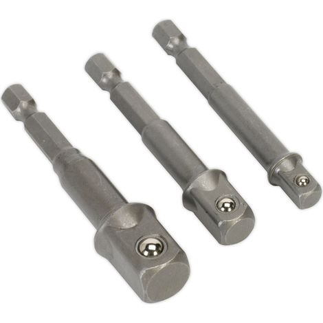 Sealey Premier Power Tool Socket Adaptor Set 3pc AK4929 (1/4)