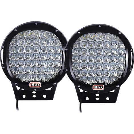 Faro da lavoro ad alta luminosità, struttura resistente, 2 faretti neri da 225 W. (1/2)