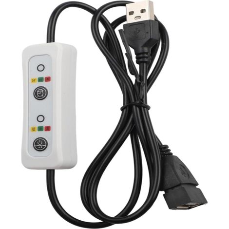Câble d'extension avec minuterie USB, 60 cm, CC, 5 V, modes (1/5)