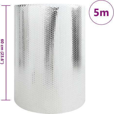 Réflecteur de chaleur pour radiateur Argenté 5 x 0,6 m
