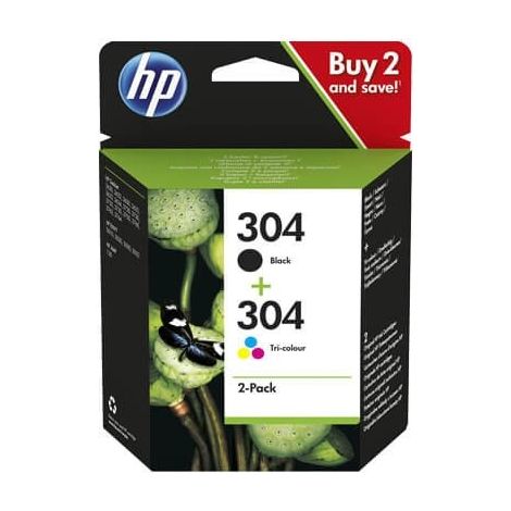 Cartucho de Tinta Original HP 3JB05AE Negro Multicolor (2 Unidades)