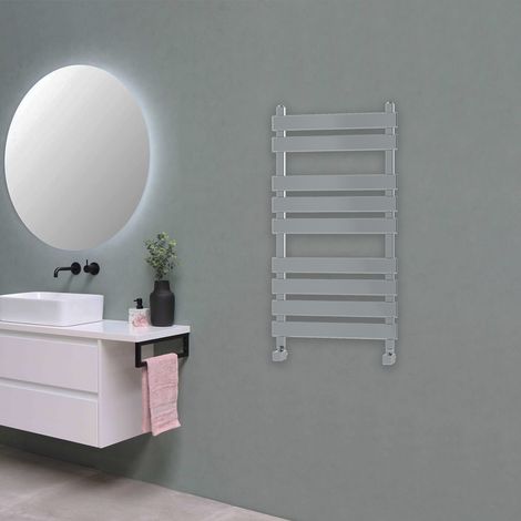 Marvella Flat Panel Towel Rail - Chrome - 950 x 500mm (1/2)