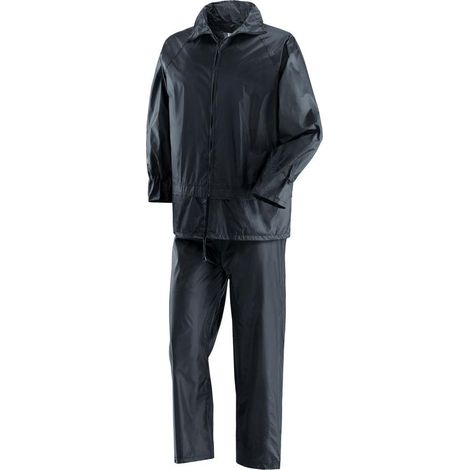 Impermeabile completo "Niagara" in poliestere, spalmato internamente in PVC, giacca e pantaloni traspiranti -L (1/2)