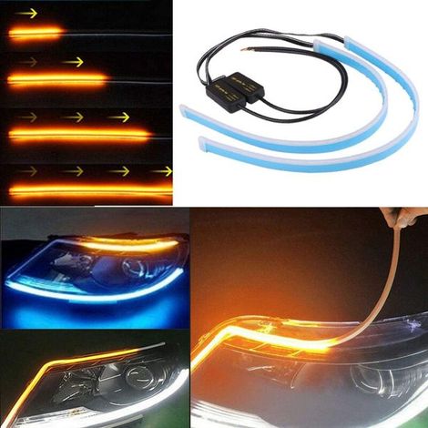 Stisca Strip Flex per Faro e Freccie Bianco+ Giallo 60cm