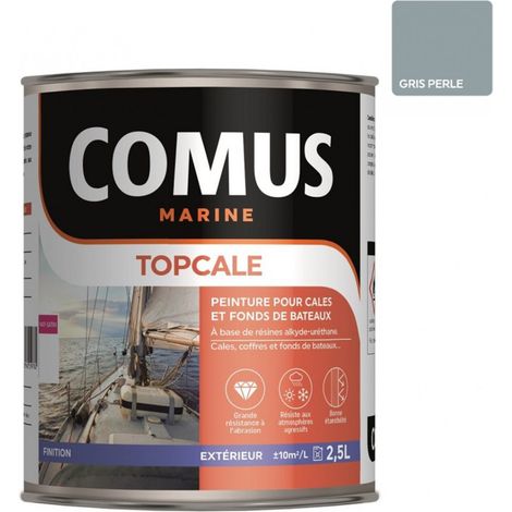 TOPCALE GRIS PERLE 2,5 L - Peinture pour cales et fonds de bateaux à base de résines alkyde-uréthanne