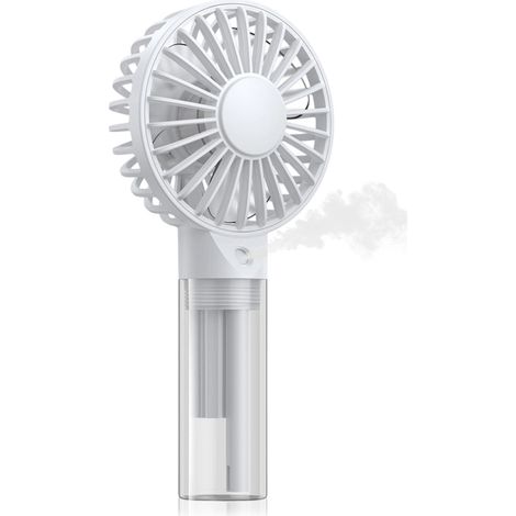 1 Ventilateur brumisateur, réservoir 35ml, mode portable et bureau, recharge USB-C, pour voyage et extérieur (1/5)