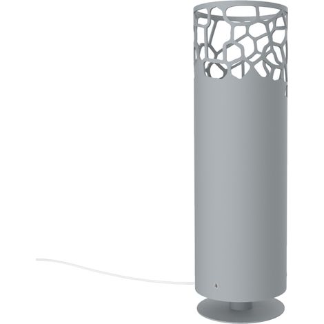 LUMICOM ORGANIC Lampada da terra, 1X E27, max 42W, metallo, grigio, H.30cm (1/2)