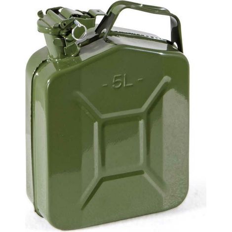TANICA LATTA METALLICA METALLO CARBURANTE GASOLIO BENZINA 5Lt