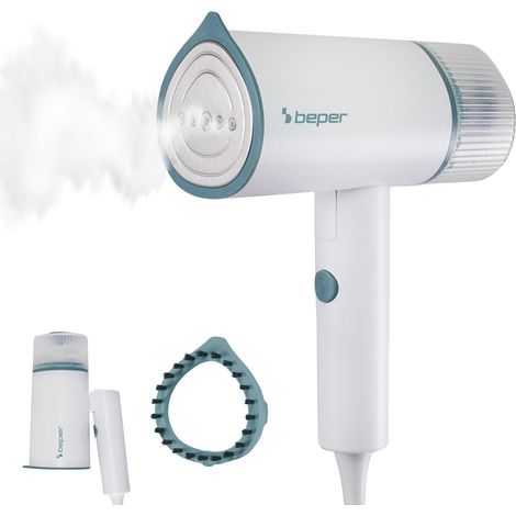 BEPER P204FER210 Stiratrice Verticale Portatile Pieghevole – 1200W, Vapore Continuo 18g/min, Serbatoio 100 ml Removibile, Spazzola Levapelucchi Inclusa, Adatta a Tutti i Tessuti, Perfetta da Viaggio (1/5)