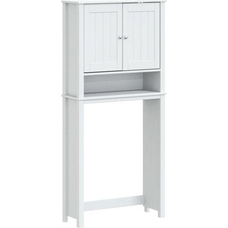 Armoire pour machine à laver BERG blanc bois massif (1/5)