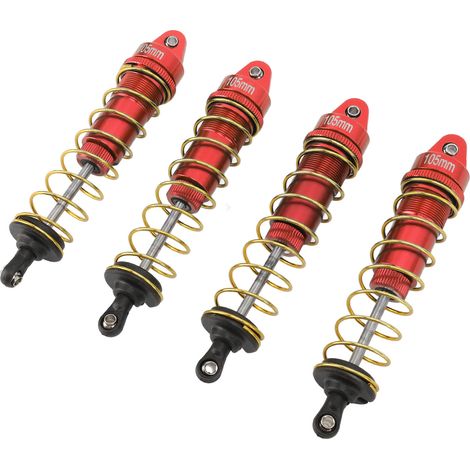 Lot de 4 amortisseurs RC de rechange avant et arrière pour SCX10 (crawler RC 1/10, rouge) (1/5)