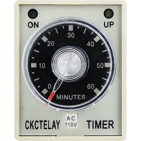 AH3-3 Zeitrelais Elektronischer Typ Einstellbare Auslöseverzögerung Zeitrelais 8 Pins 60Min(110V) (1/4)