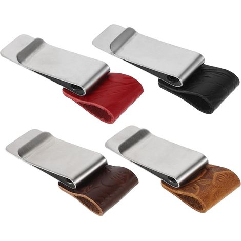 Ensemble de 4 porte-stylos rétro en acier inoxydable pour (1/5)