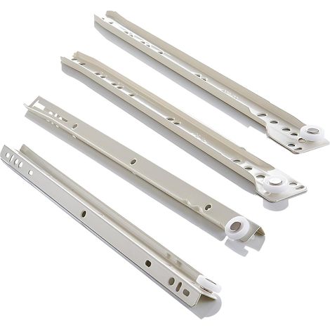 Kit de glissières tiroir à fermeture automatique, rails en acier, avec (1/5)
