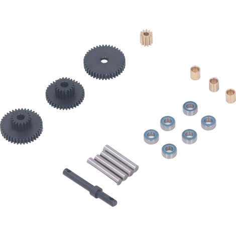 Kit de transmission en acier renforcé avec arbre et pignon moteur pour voiture RC Traxxas TRX4M 1/18 (1/5)